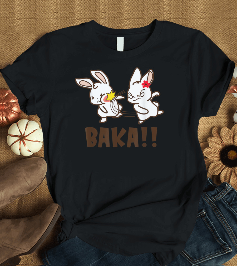 Baka Cute Japanese Anime Manga Bunny Otaku Humor T-Shirt