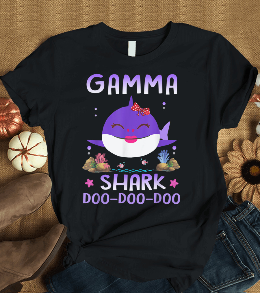 Gamma Shark Doo Doo Doo Matching Family Shark T-Shirt