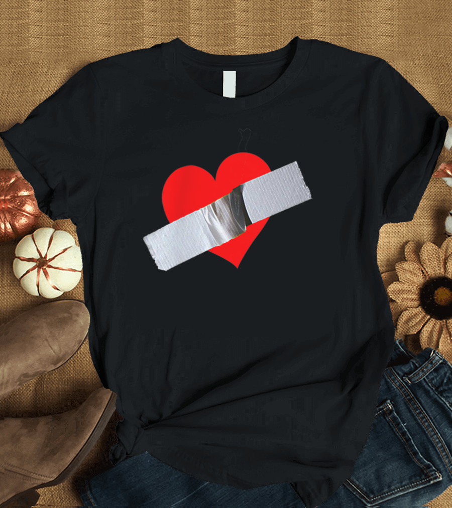 Duct Tape Heart Concept Inspired by Banana Art Banding T-Shirt