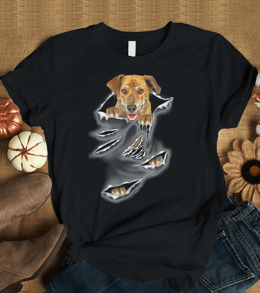 Plott Hound Torn Pocket Scratch T-Shirt