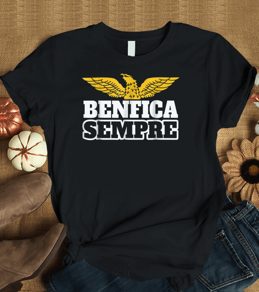 Benfica Sempre Fans Soccer Football Portugal Eagle Winged T-Shirt
