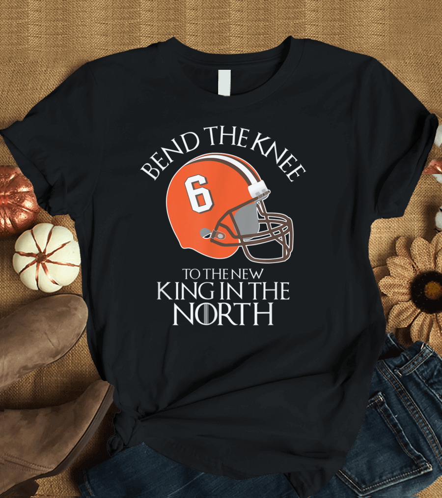 Bend The Knee 6 King in the North Football Helmet T-Shirt
