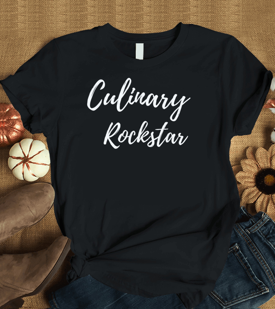 Culinary Rockstar Chef Cooking Funny Cute T-Shirt