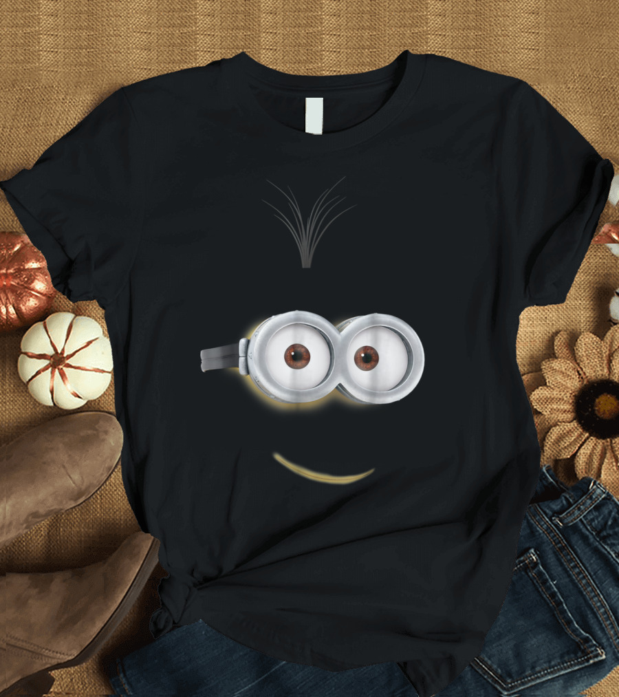 Despicable Me Minions Kevin Face Smile Eyes Goggles Hair T-Shirt