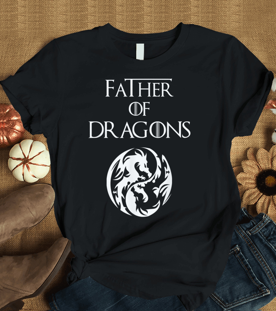 Father of Dragons Yin Yang T-Shirt