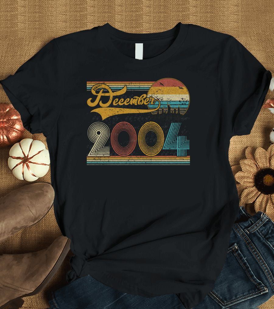 Vintage December 2004 Retro Sunset T-Shirt