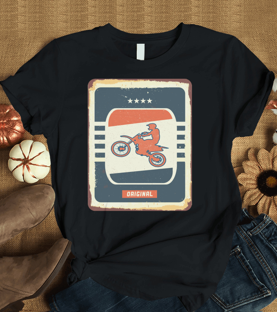 Original Retro Motocross And Dirt Bike Vintage Moto T-Shirt