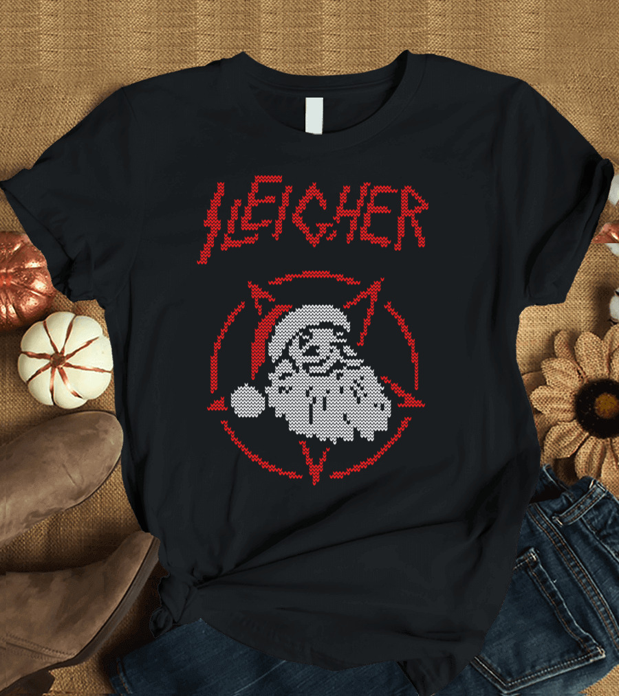 Sleigher Santa Pentagram Knit T-Shirt