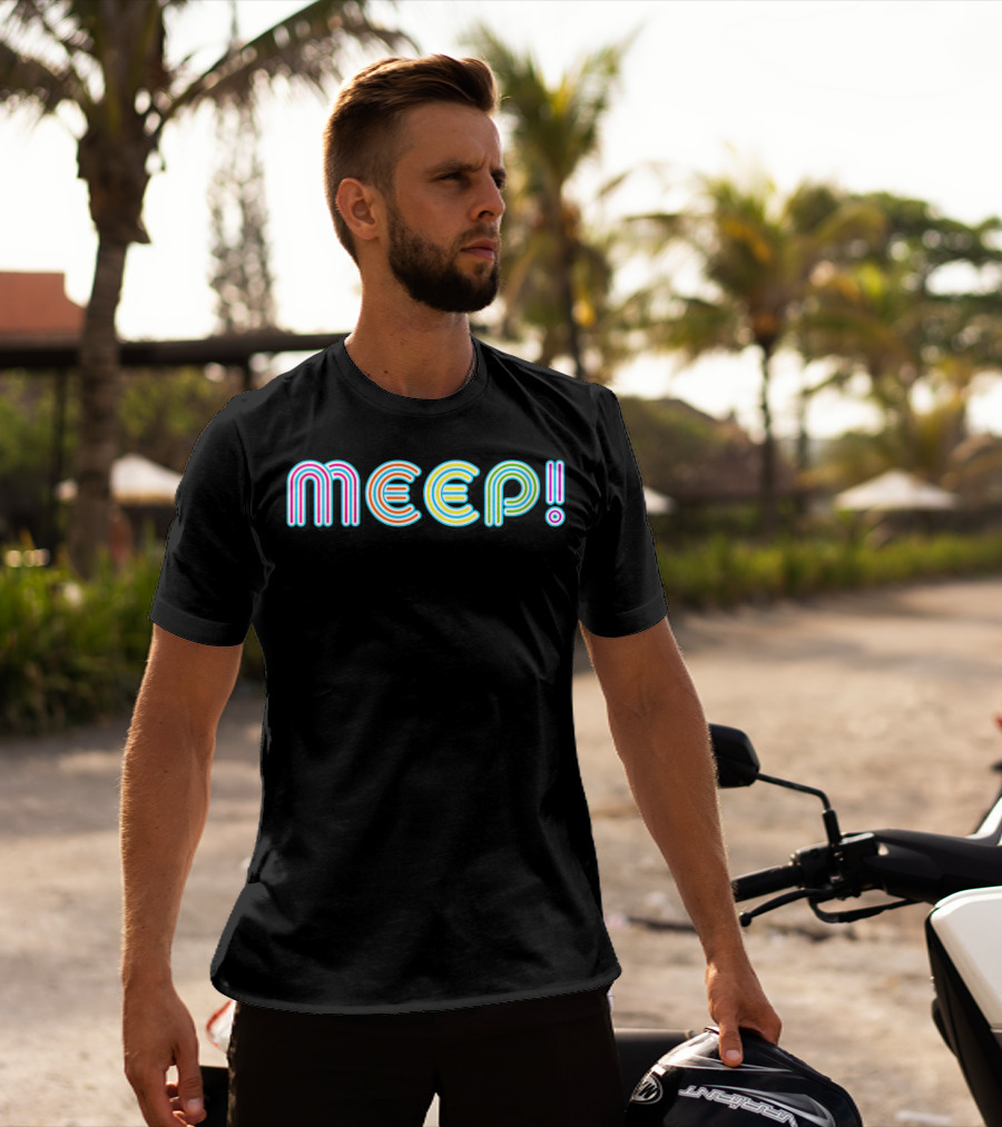 MEEP Colorful Neon Fun Pride Humorous Expression T-Shirt
