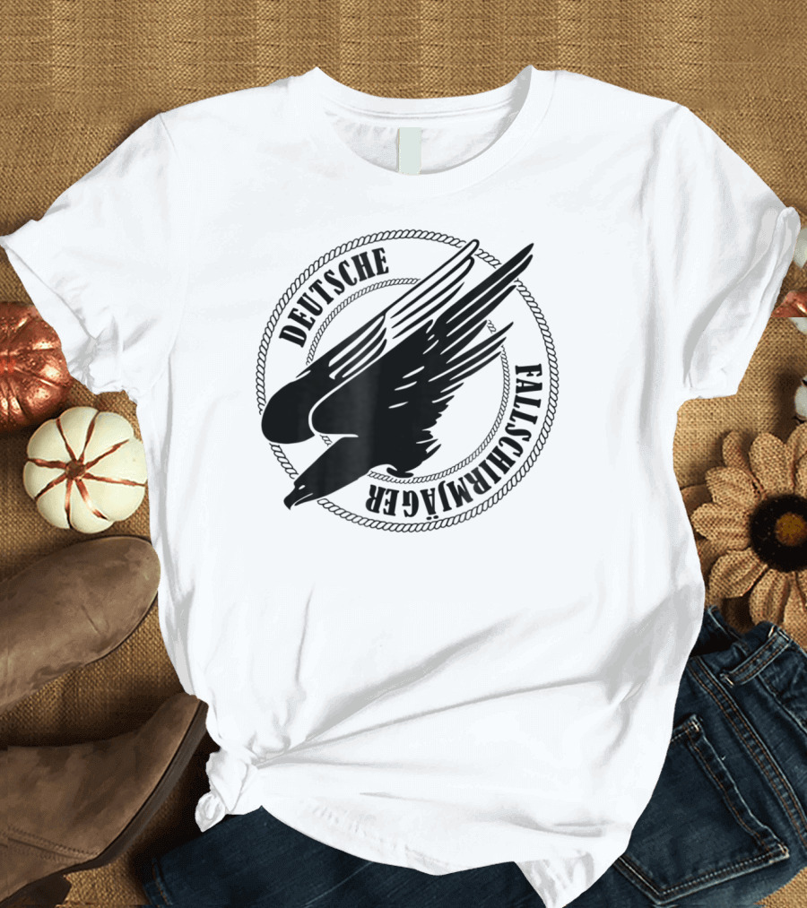 Deutsche Fallschirmjager Ww2 German Paratrooper Emblem T-Shirt