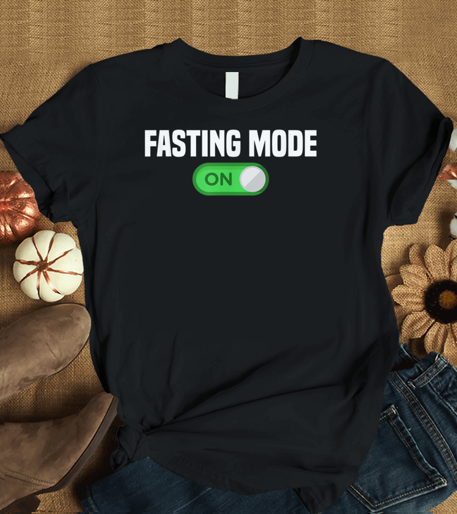 Fasting Mode On Nerdy Intermittent Fasting Switch Button T-Shirt