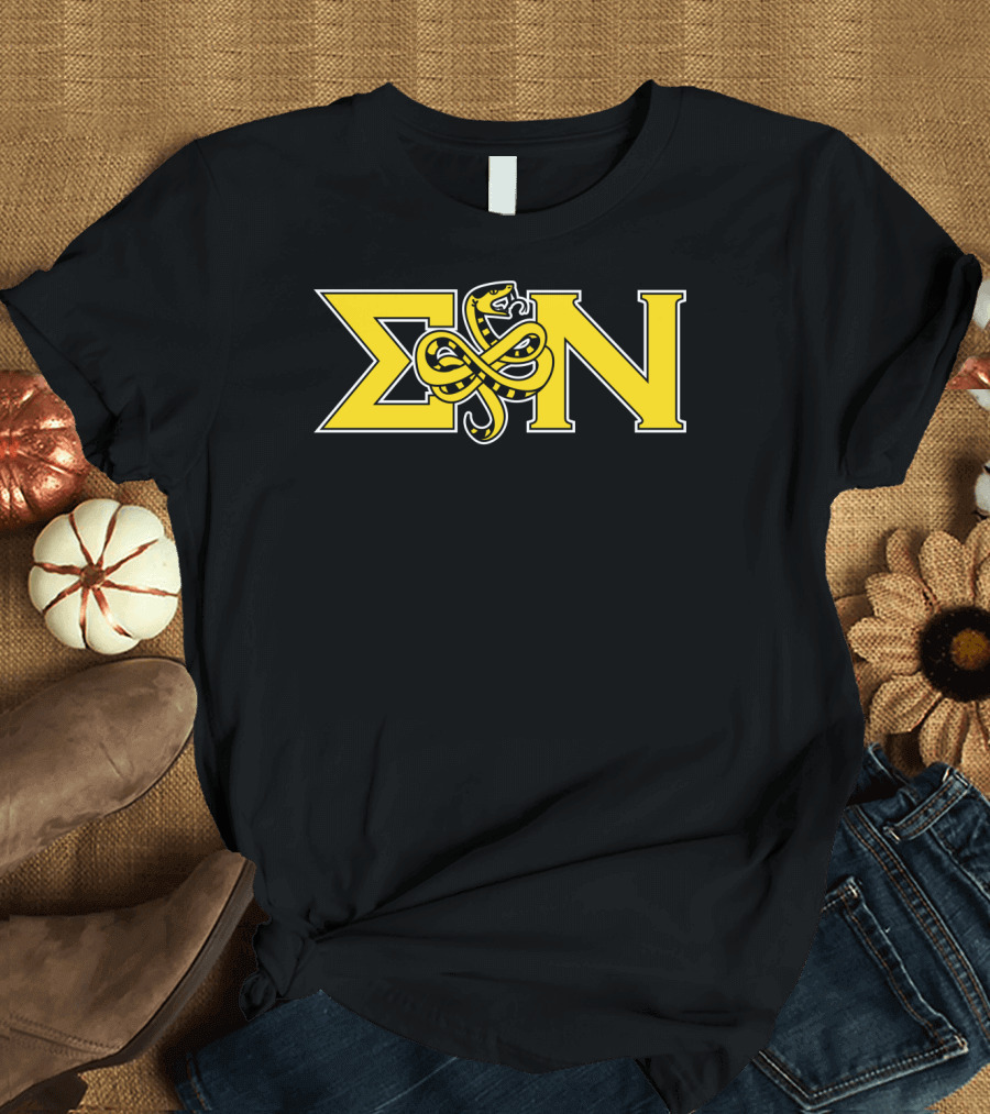 Sigma Nu Serpent Logo Classic Fit Greek Letters T-Shirt