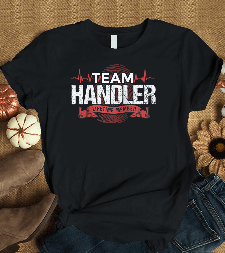 TEAM HANDLER LIFETIME MEMBER DNA HEARTBEAT T-Shirt