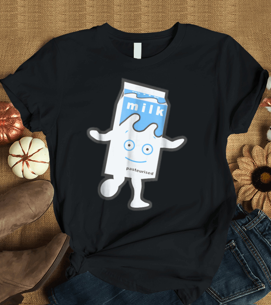 Blur Milky Milk Pasteurised Smiling Carton T-Shirt