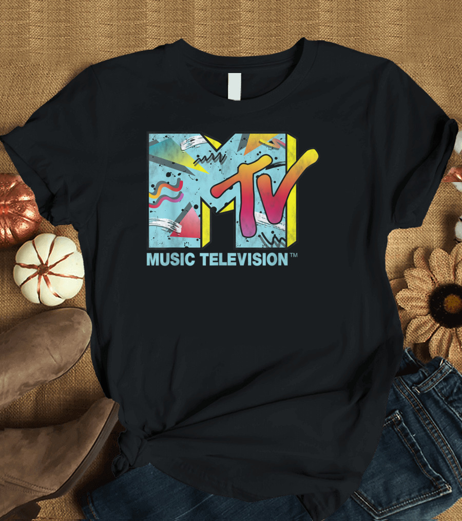MTV Music Television Vibrant Retro 80s T-Shirt