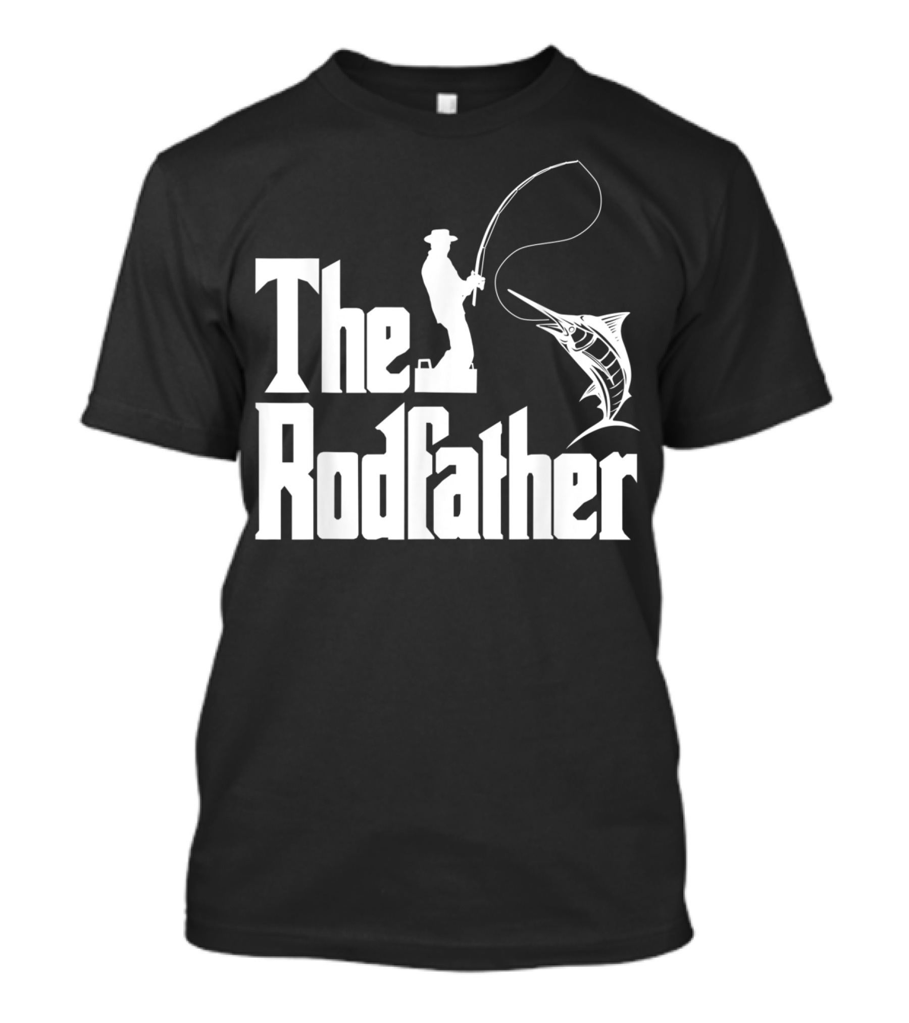 The Rodfather Funny Fishing Fishermen Marlin Iconic Reference T-Shirt