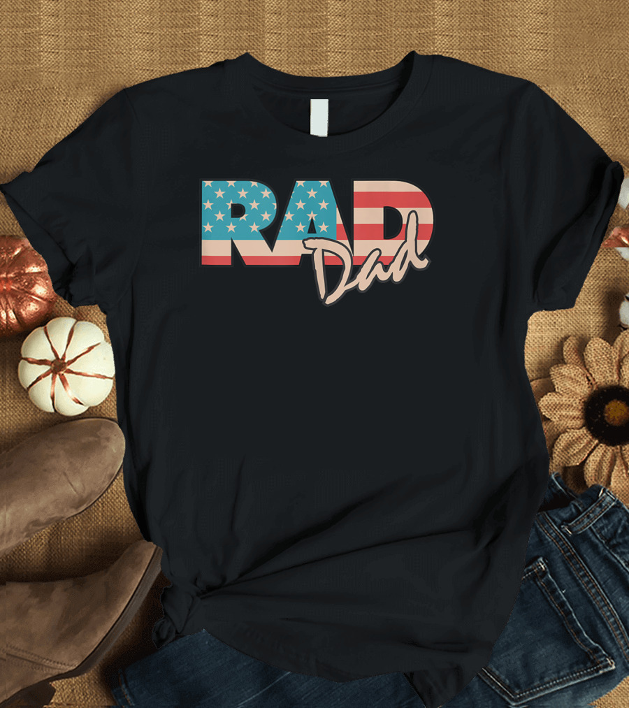 Rad Dad Vintage 1990's American Flag T-Shirt