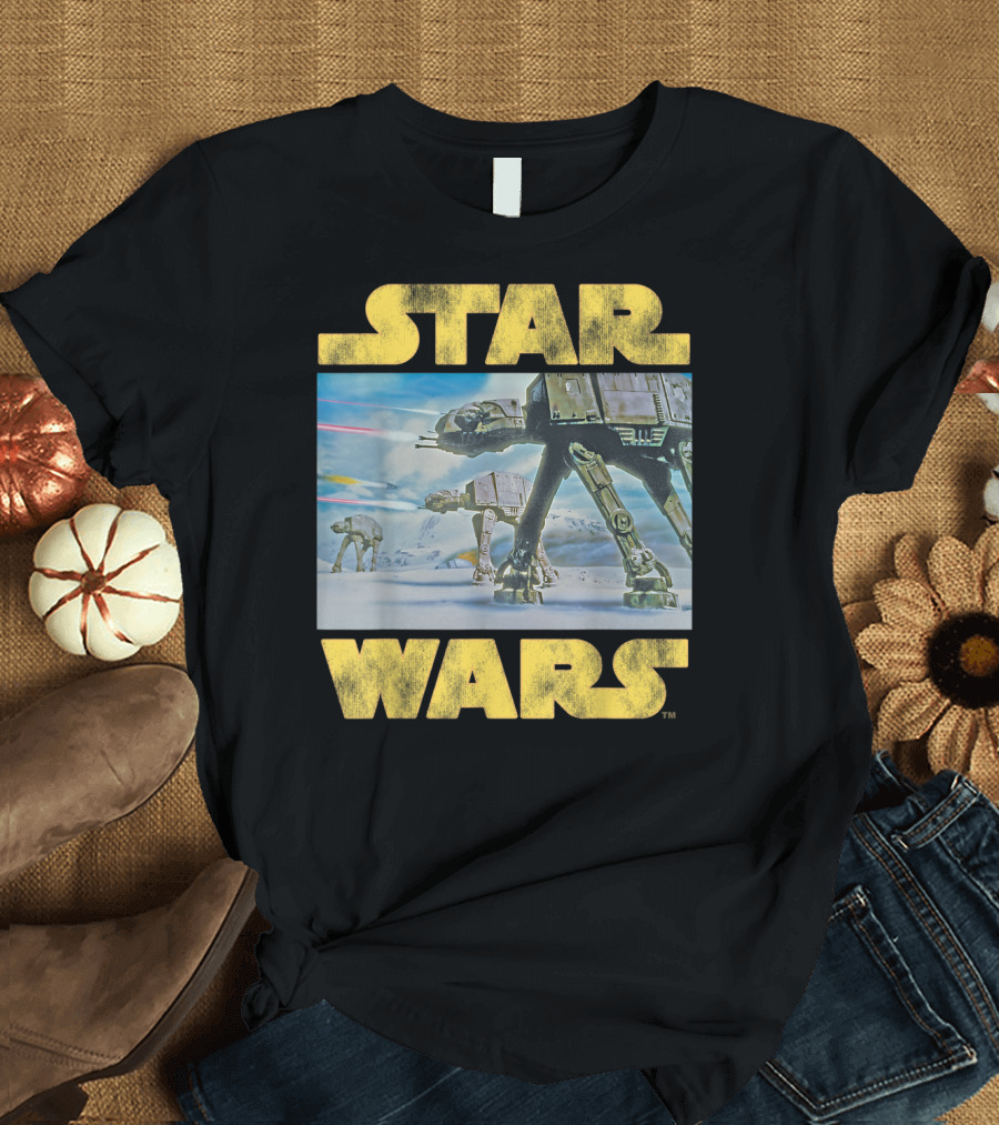Star Wars Vintage Imperial AT-AT Battle of Hoth Scene T-Shirt