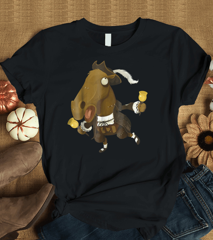 Funny Horse Joke for Horse Lovers Bell-Ringing 18th Century T-Shirt