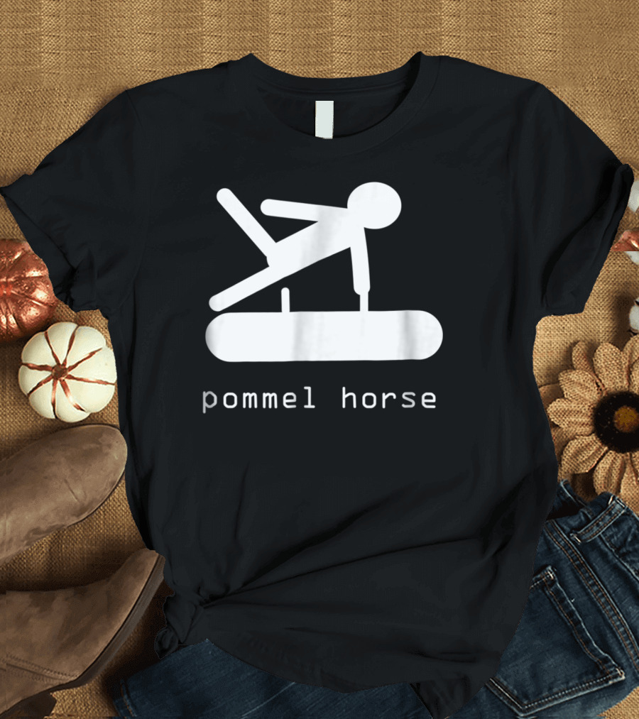 Gipsys Men Gymnastics Pommel Horse Event Stick Figure T-Shirt