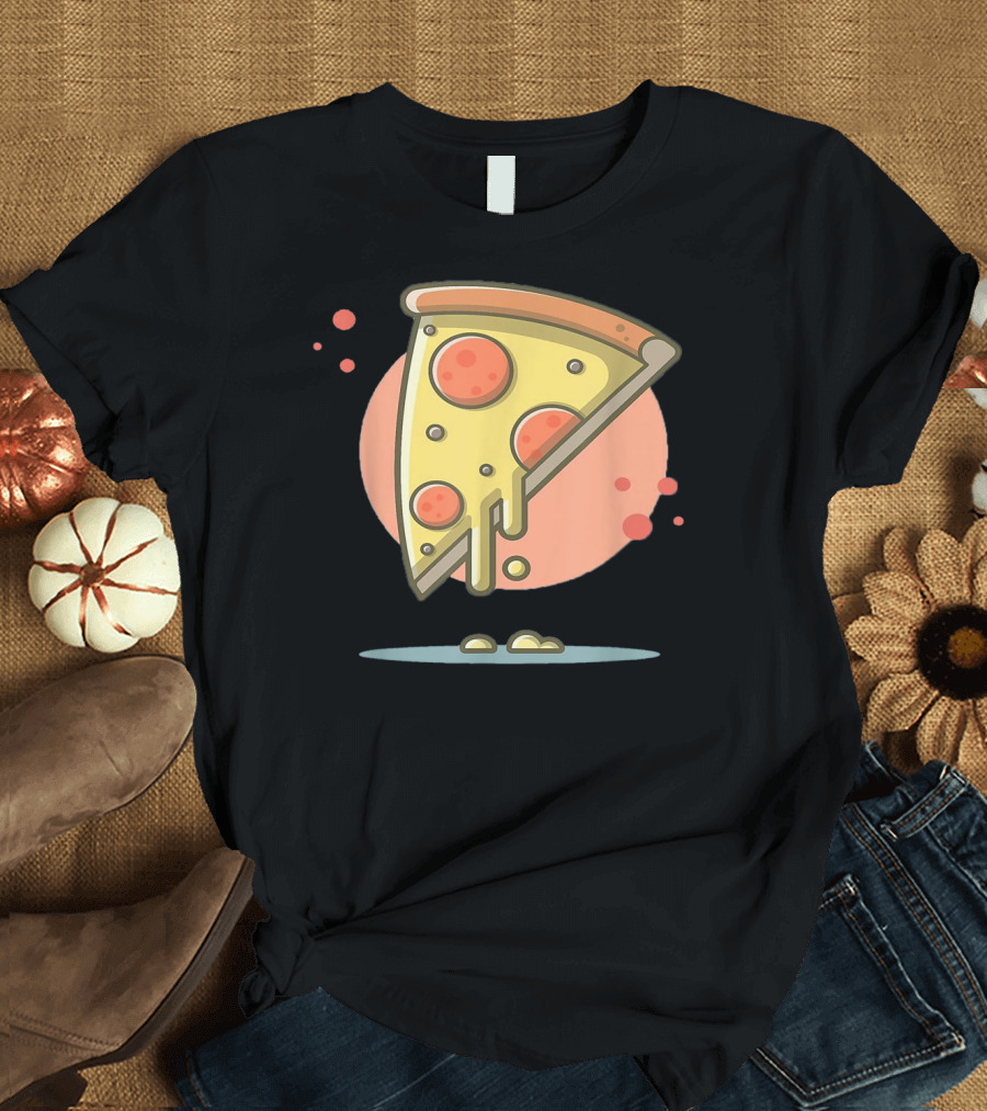 Classic Vintage Pizza Lover Funny Slice T-Shirt