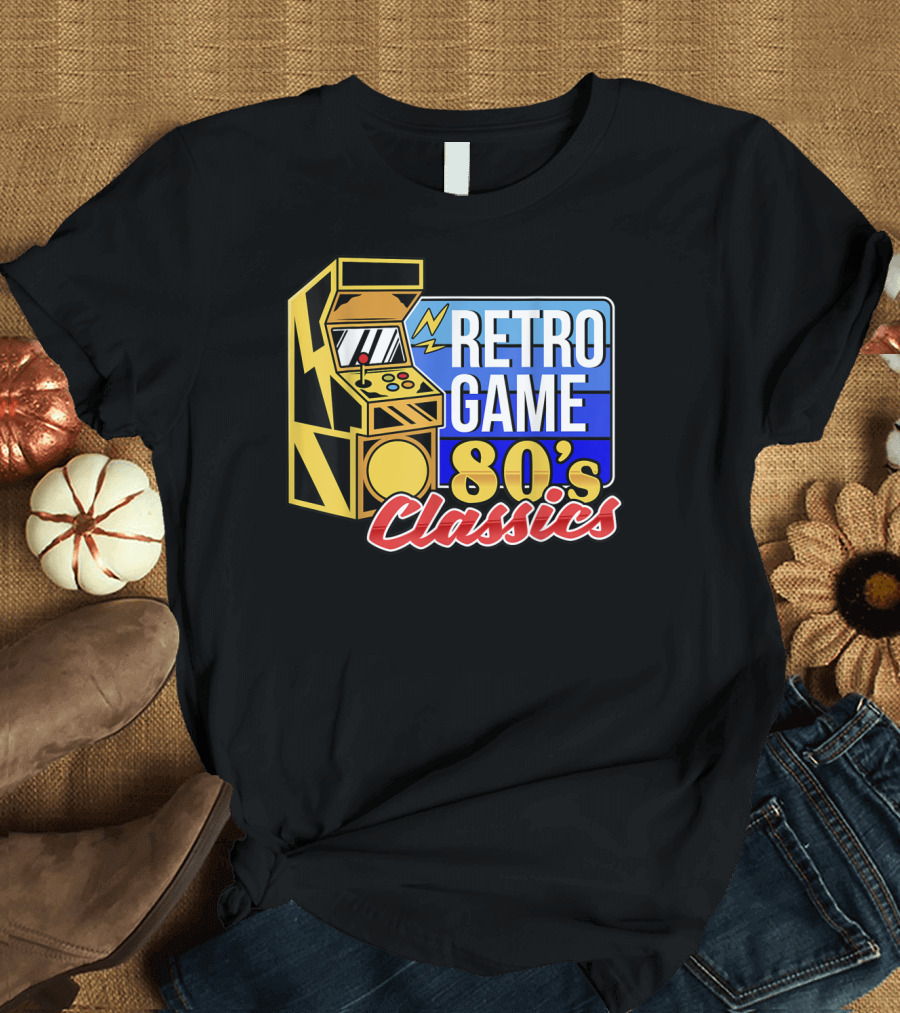 Retro Game 80's Classics Arcade Machine T-Shirt