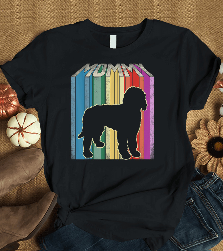 Rainbow Mommy Doodle Dog T-Shirt