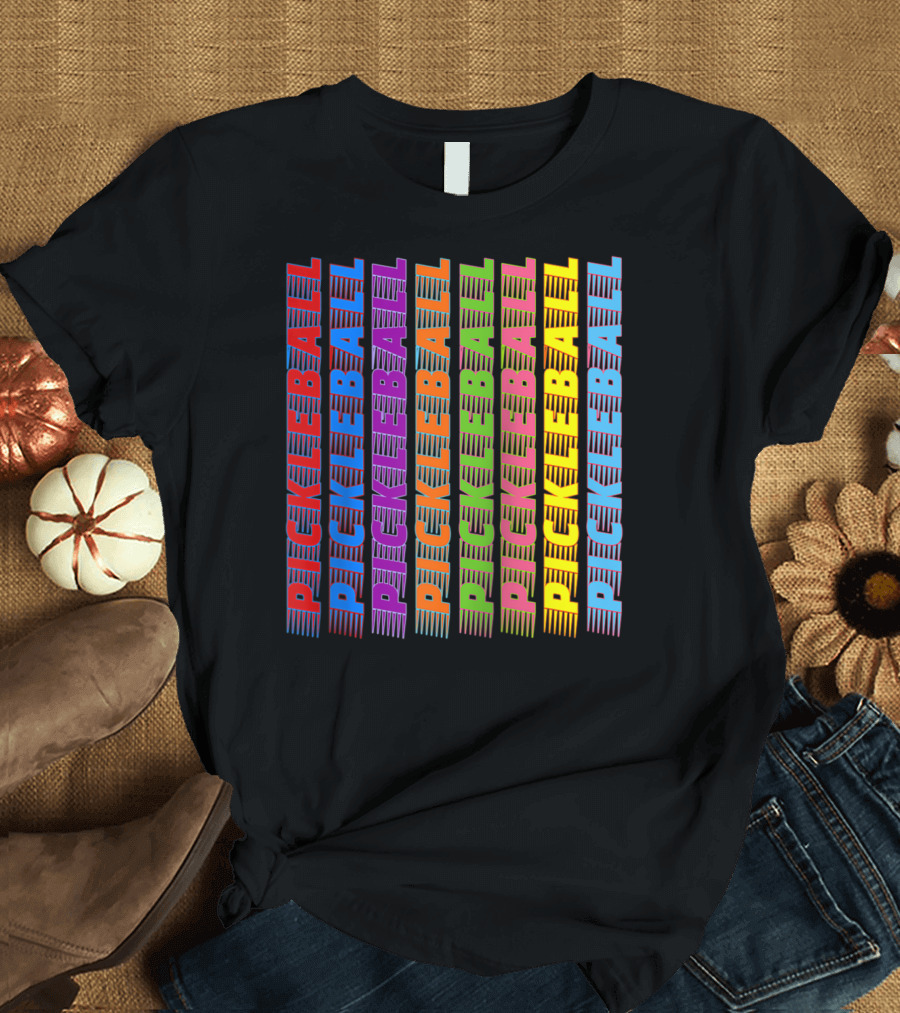 Pickleball Classic Multi-Colored T-Shirt