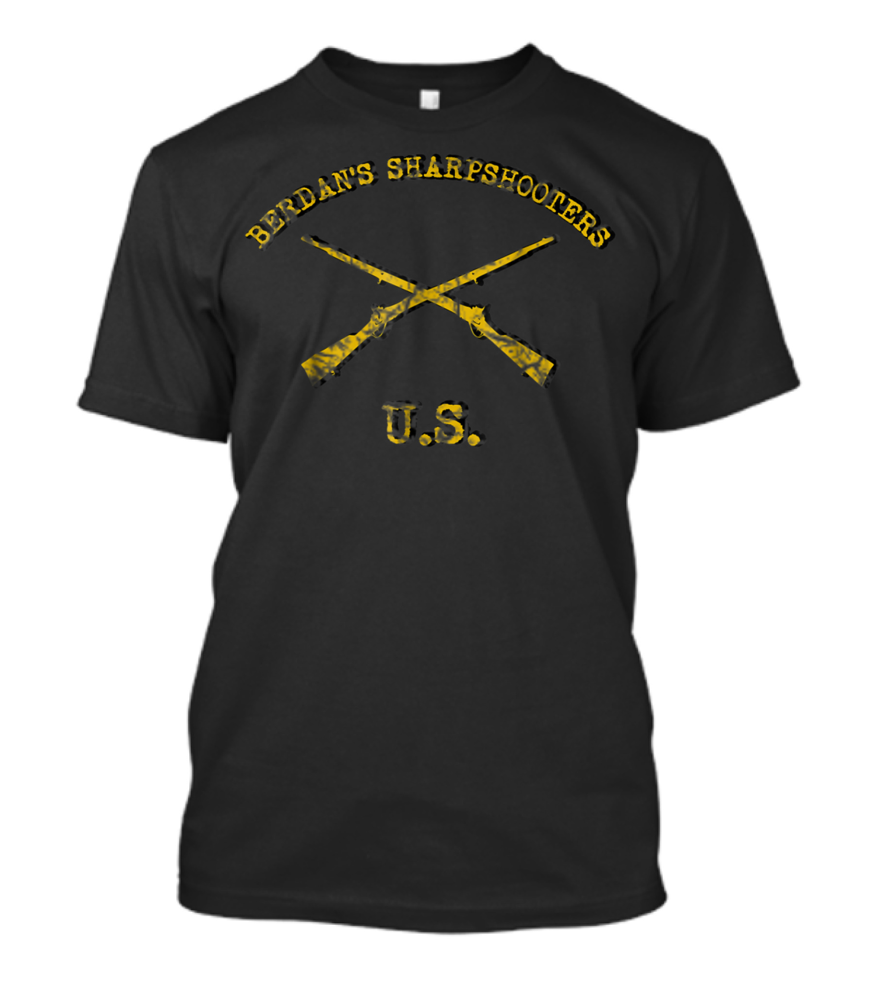 Berdan's Sharpshooters U.S. Civil War Iconic Crossed Rifles T-Shirt