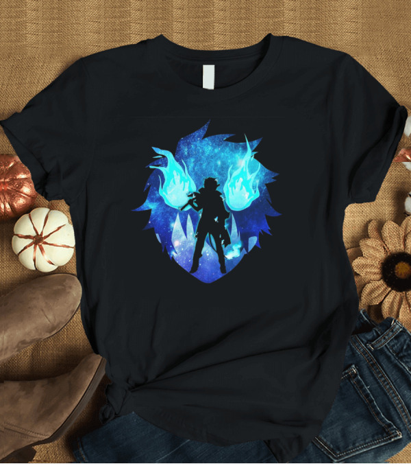 T-Shirt: Blue Flames Ao No Anime Exorcist T-Shirt Blue Flames Ao No Anime Exorcist T-Shirt