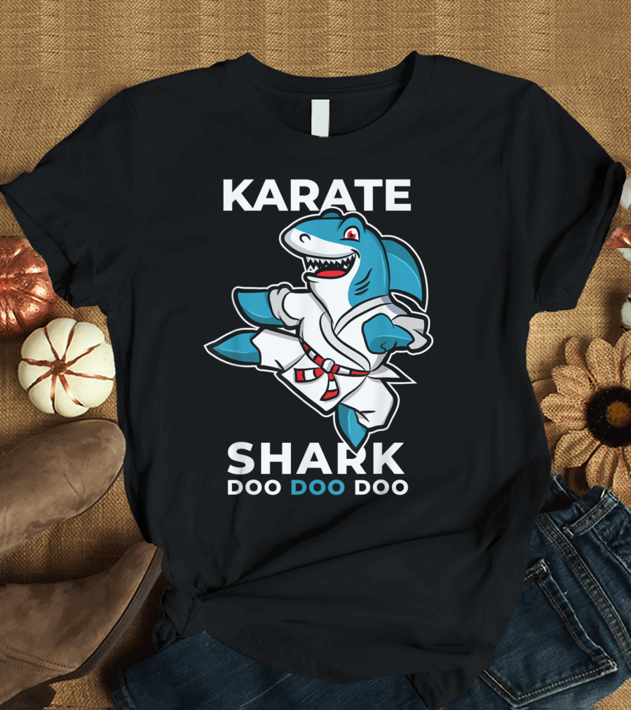 Karate Shark Doo Doo Doo Martial Arts Baby Shark T-Shirt