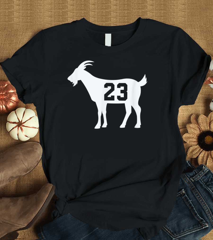 Goat 23 MJ Greatest Of All Time Basketball Legend Iconic Number T-Shirt