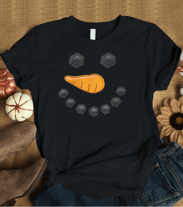 T-Shirt: Snowman Face Kid's Christmas Frosty's Little Carrot Nose Smile T-Shirt Snowman Face Kid's Christmas Frosty's Little Carrot Nose Smile T-Shirt