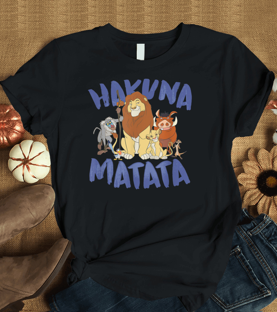 Lion King Hakuna Matata Rafiki Simba Timon Pumbaa Group Disney Classic T-Shirt