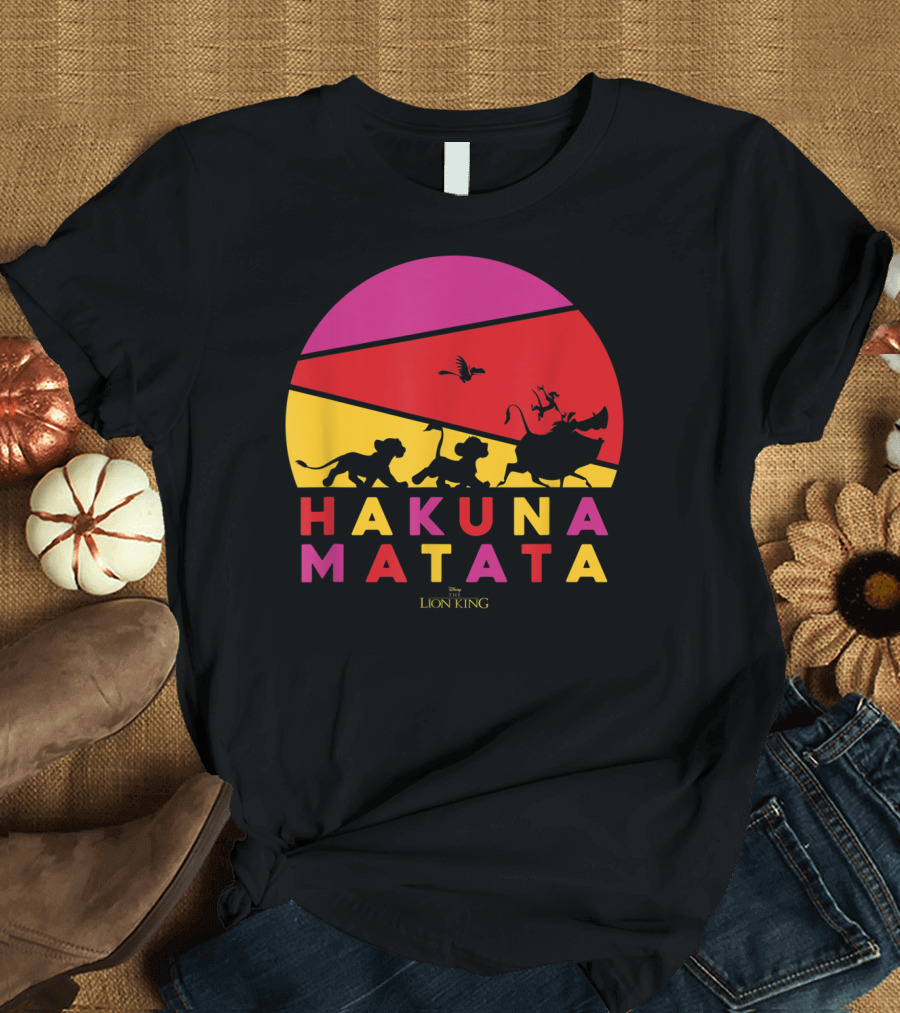 Hakuna Matata Disney Lion King Sunset T-Shirt