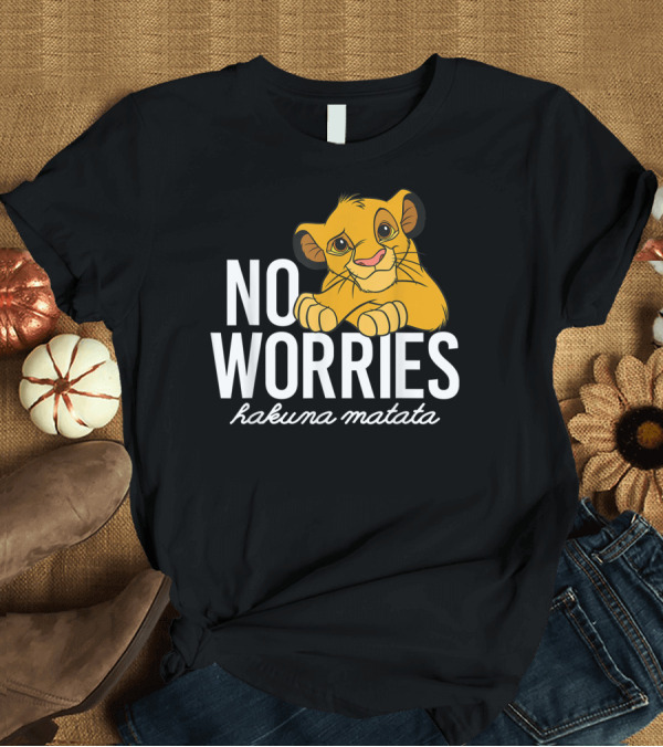 T-Shirt: Disney Lion King No Worries Hakuna Matata Simba Classic T-Shirt Disney Lion King No Worries Hakuna Matata Simba Classic T-Shirt