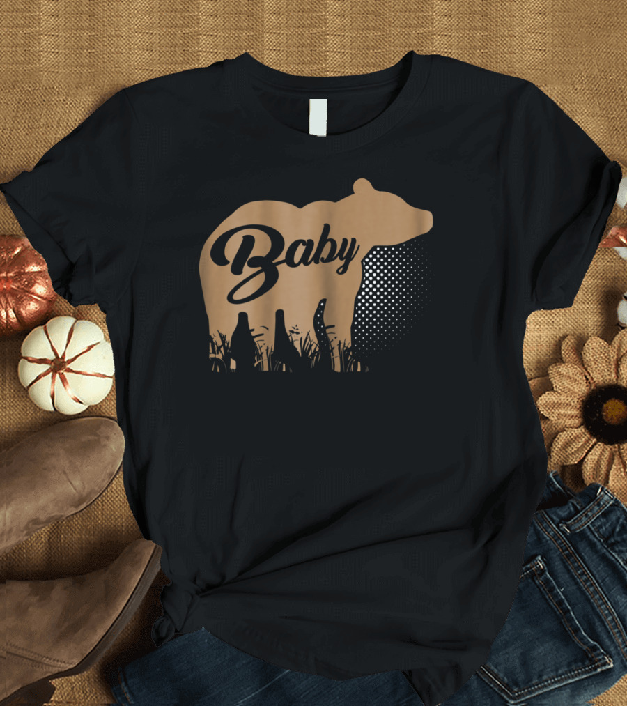 Baby Bear with Landscape and Dotted T-Shirt
