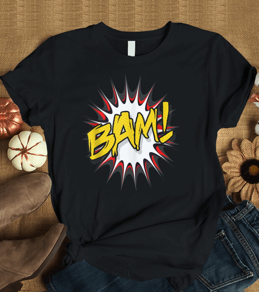 Super Hero Classic Bam Comic Book Action Bubble Explosion T-Shirt