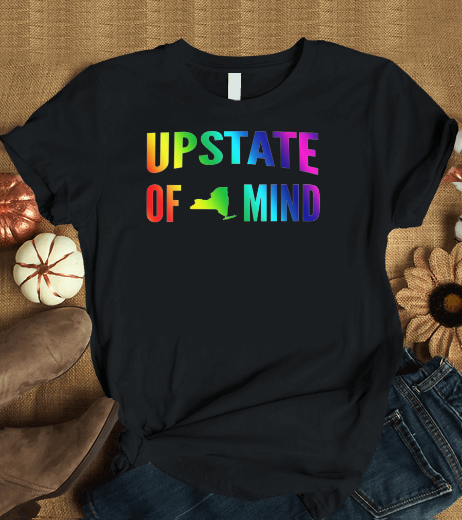 Upstate New York Map Upstate Of Mind T-Shirt