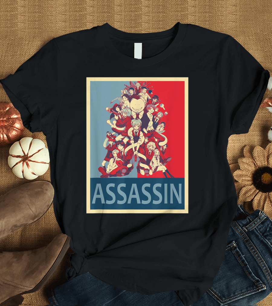 Assassination Classroom Anime Character Collage T-Shirt