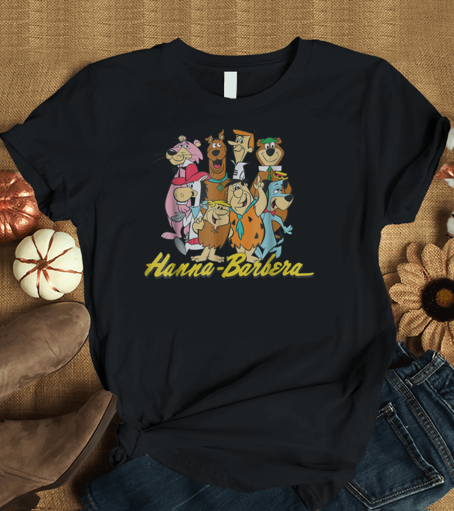 Hanna-Barbera Classic Cartoon Characters Ensemble T-Shirt