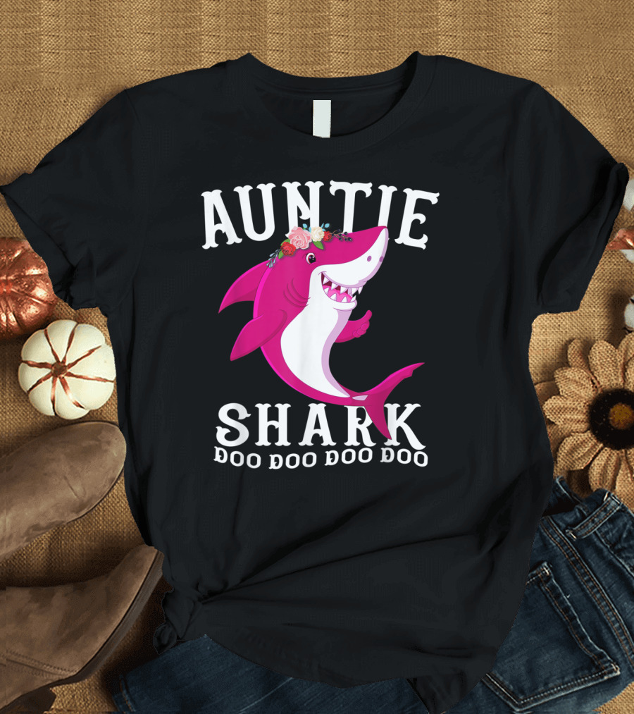 Auntie Shark Doo Doo Doo Doo T-Shirt