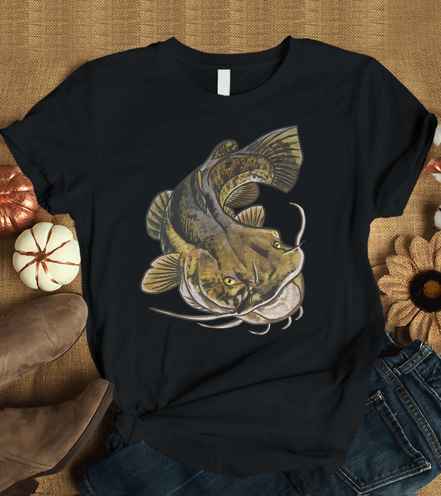 Catfish Fisherman Catfish Art Fish T-Shirt