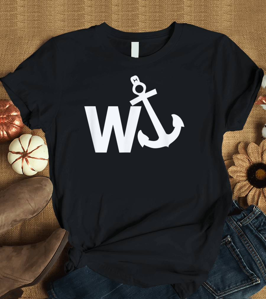 W Anchor Funny Sailors Captain T-Shirt