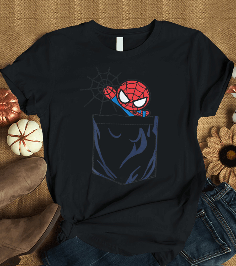 Marvel Spider Man Web Pocket T-Shirt