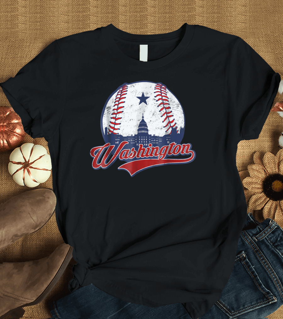 Washington Baseball Capitol Building T-Shirt