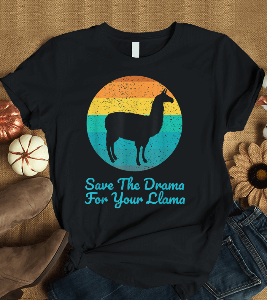 Save The Drama For Your Llama Vintage T-Shirt
