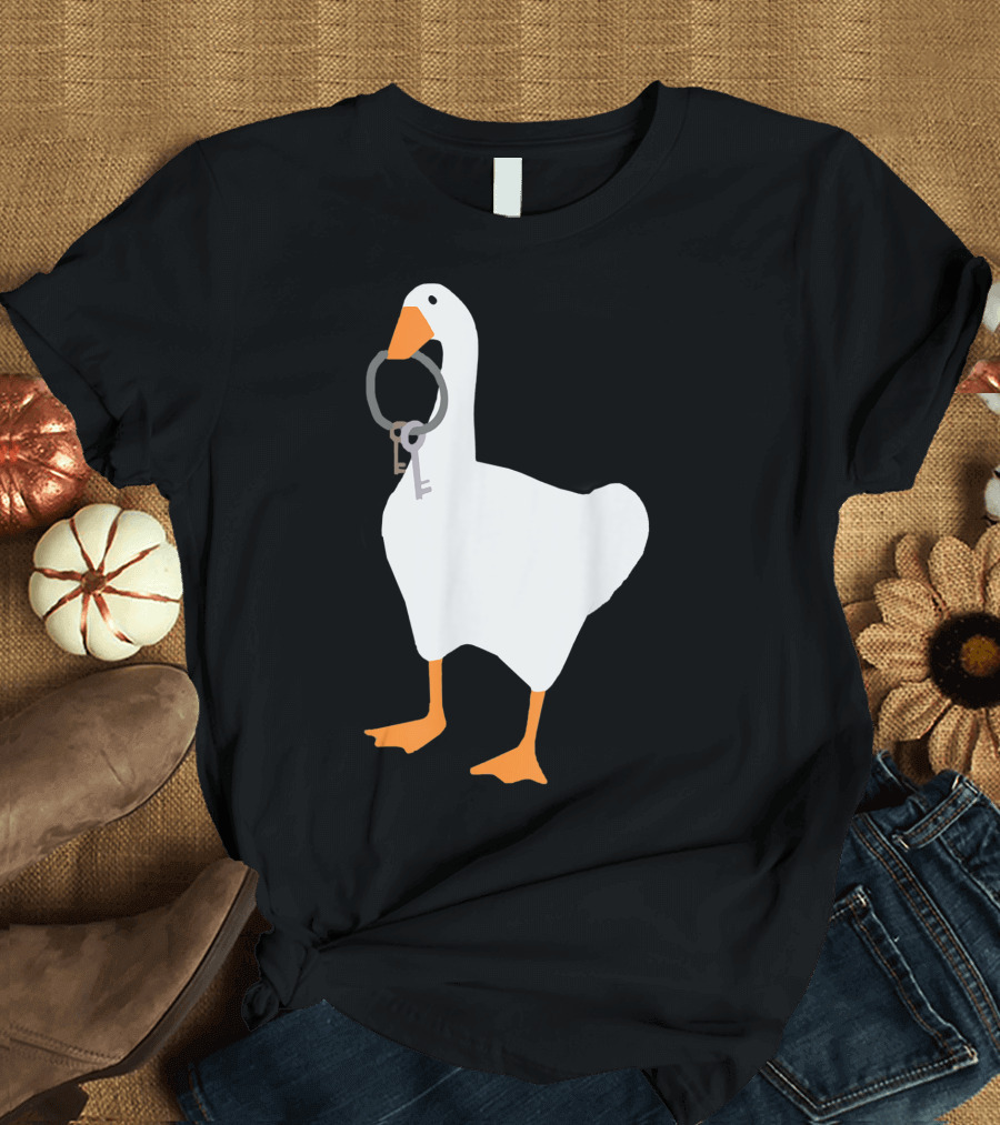 Untitled Goose Game Holding Keys T-Shirt