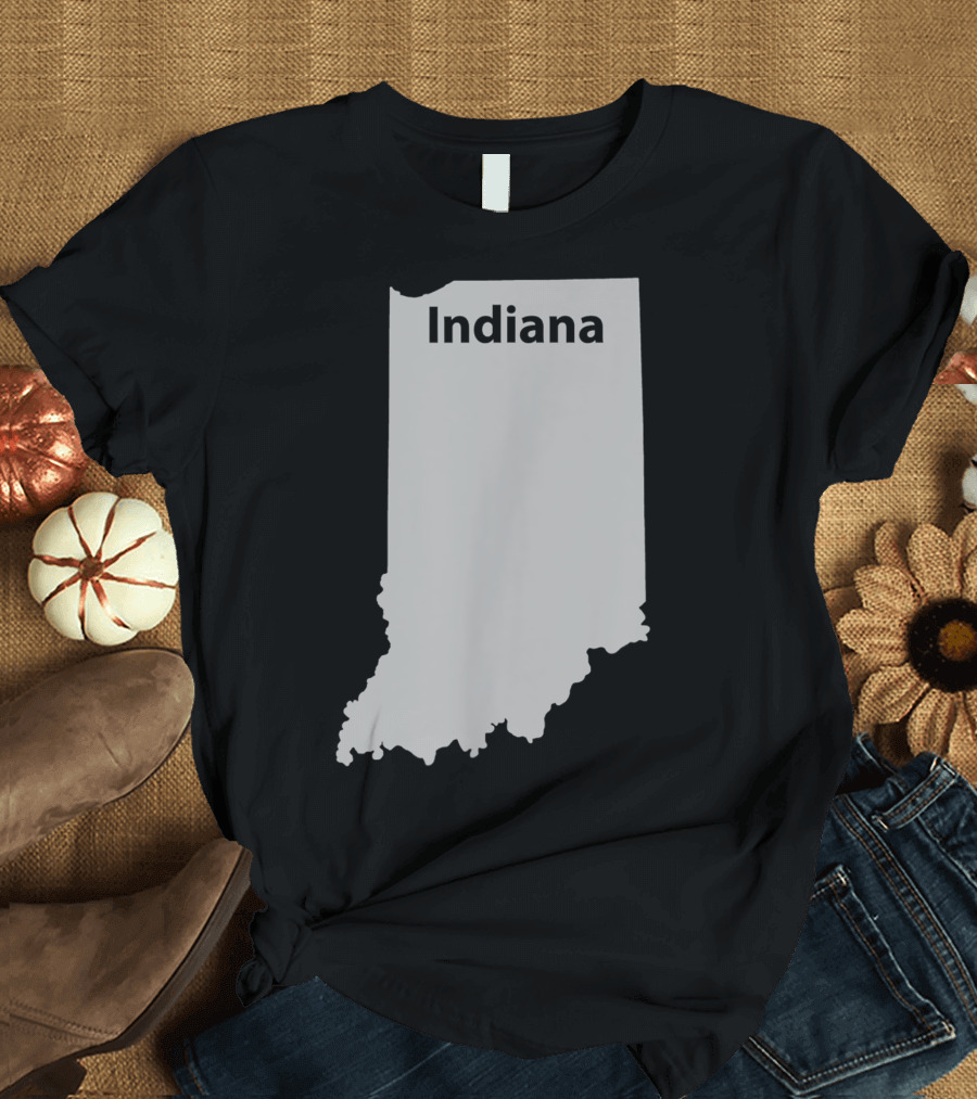 Indiana Map Home State Indiana T-Shirt