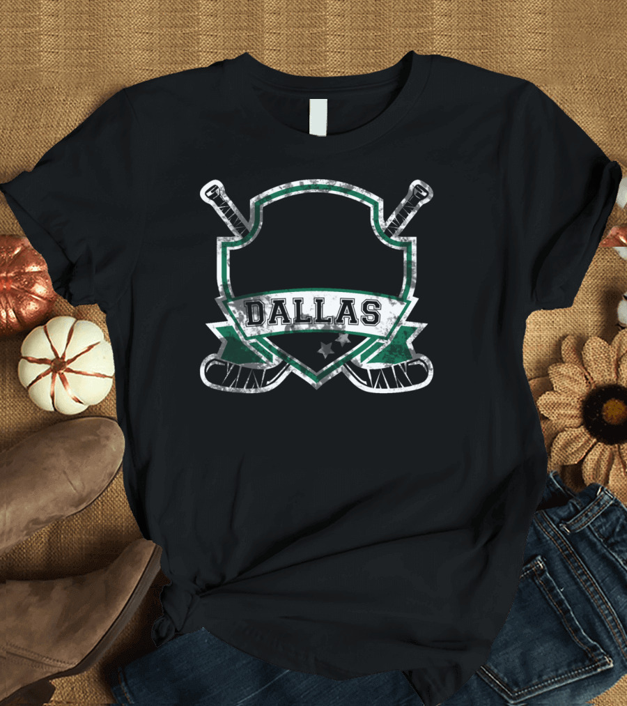 Dallas Ice Hockey Vintage Retro Texas Jersey T-Shirt